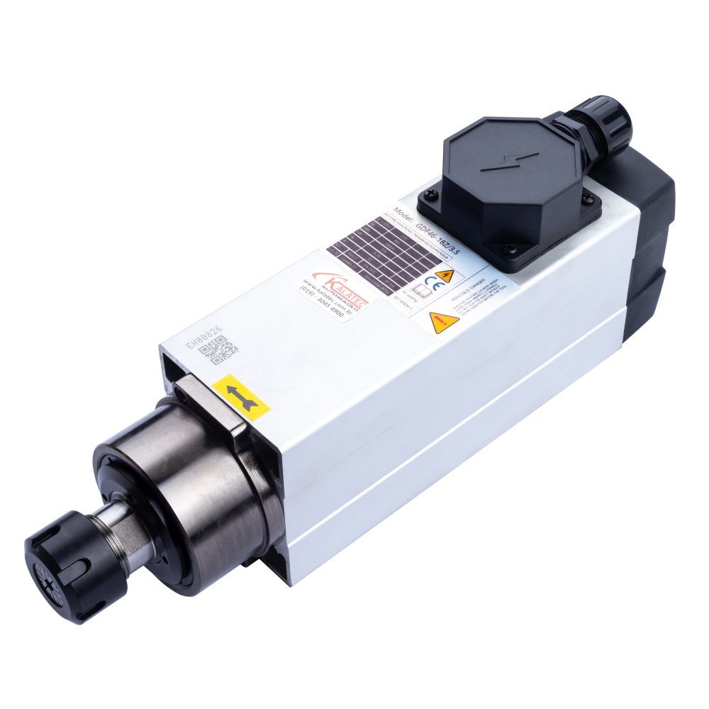 Spindle 3.5kW - Kalatec Automação -Velocidade 18.000 RPM